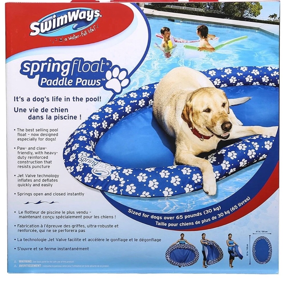 Swimways Spring Pool Float For Dogs - Large (65 lbs and Up) - Picture 7 of 7